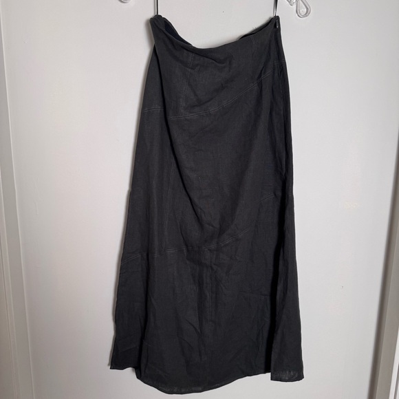 Massimo Dutti Charcoal A-Line Skirt - Picture 2 of 7